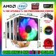 Snowman X6 Rainbow 6 Bakır Kanallı CPU Soğutucu Fan Snowman X6 Rainbow 6 Bakır Kanallı CPU Soğutucu Fan